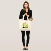 Grand Tote Bag Apple pi (Devant (modèle))