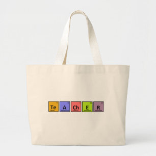 Grand Tote Bag Appréciation de professeur de Tableau périodique
