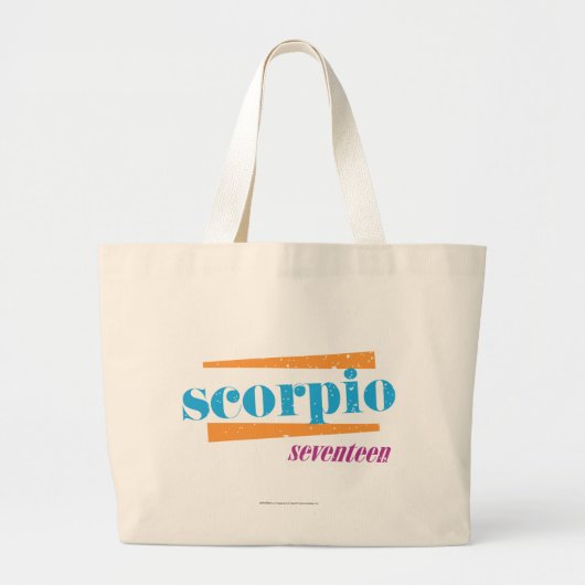 Grand Tote Bag Aqua de Scorpion (Devant)