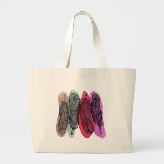 Grand Tote Bag Aquarelle (Devant)