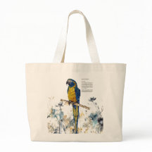 Aquarelles Macaw en voie de disparition