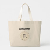 Grand Tote Bag aquarius zodiac (Dos)