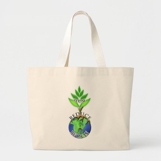 Grand Tote Bag Arborescence ReLeaf Plante A (Devant)