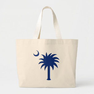 Grand Tote Bag Arbre de Palmetto de la Caroline du Sud