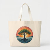 GRAND TOTE BAG ARBRE DE VIE (Devant)