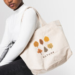 Grand Tote Bag Arbres d'automne minimalistes<br><div class="desc">Arbres d'automne minimalistes Grand Sac fourre-tout</div>