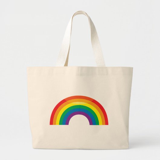 Grand Tote Bag Arc-en-ciel classique (Devant)