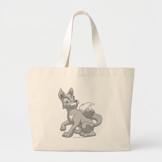 Grand Tote Bag Argent de Lupe (Devant)