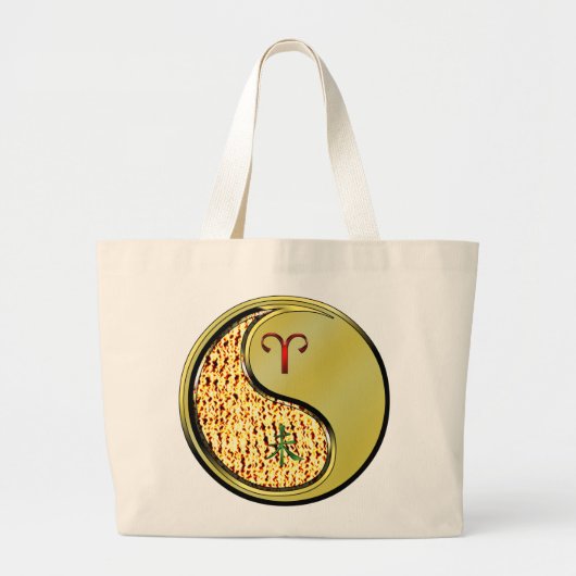 Grand Tote Bag Aries & Metal Goat (Devant)