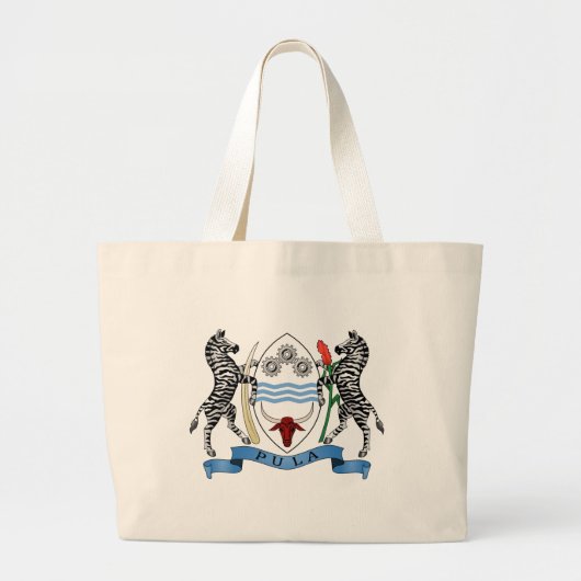Grand Tote Bag Armoiries du Botswana (Devant)