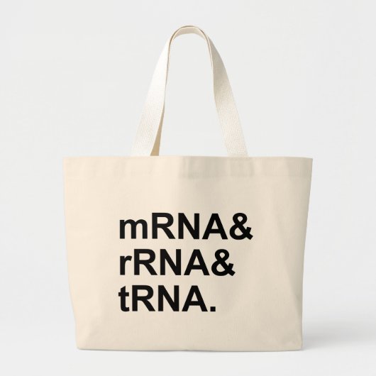 Grand Tote Bag ARNm| Types d'ARN (Devant)