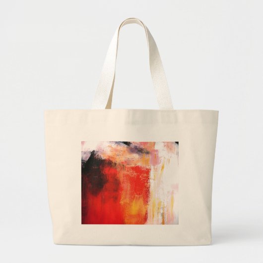 Grand Tote Bag Art Abstrait moderne - Art minimaliste (Devant)