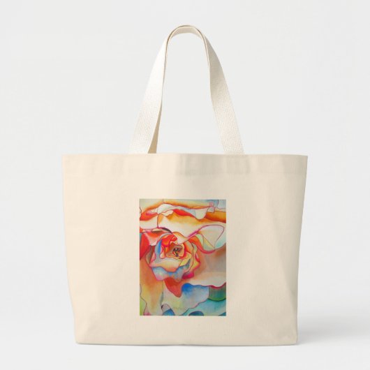 Grand Tote Bag art aquarelle begonia de Fred martin (Devant)