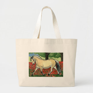 Grand Tote Bag ART de CHEVAL norvégien de fjord