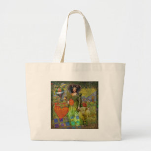 Grand Tote Bag Art gothique de l'Imaginaire de Taurus vintage