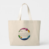 Grand Tote Bag "Art in Motion : Circulaire pelouse Bowls Bowled L (Dos)