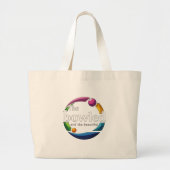 Grand Tote Bag "Art in Motion : Circulaire pelouse Bowls Bowled L (Devant)