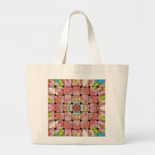 Grand Tote Bag Art inspiré par l'Afrique Imprimé- Design géométri
