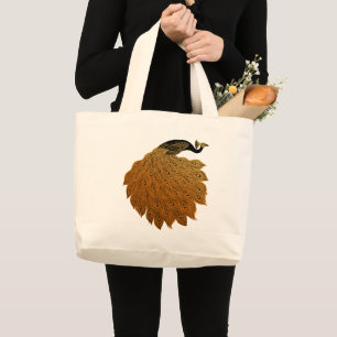 Grand Tote Bag Art Nouveau Peacock Will Bradley