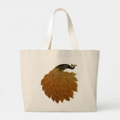 Grand Tote Bag Art Nouveau Peacock Will Bradley (Dos)