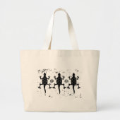 Grand Tote Bag Art rupestre antique (Devant)
