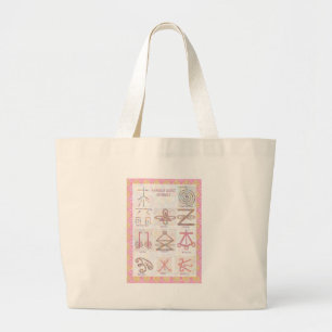 Grand Tote Bag ART symbolique : Reiki maîtrise des outils de