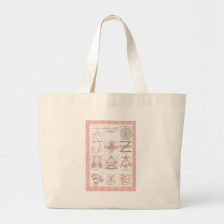 Grand Tote Bag ART symbolique : Reiki maîtrise des outils de