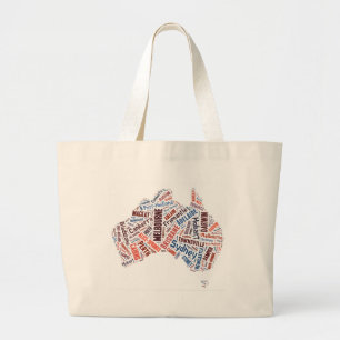 Grand Tote Bag Art Word Australie