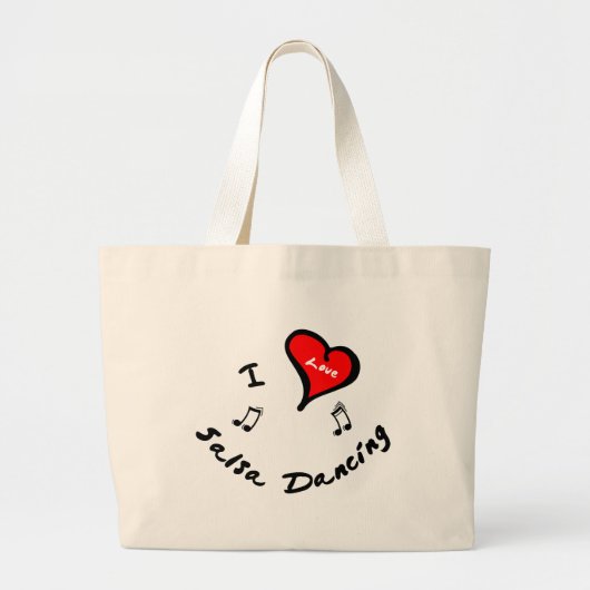 Grand Tote Bag Articles de danse de Salsa - danse de Salsa de (Devant)