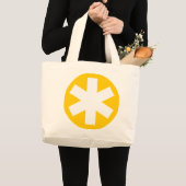 Grand Tote Bag Asterisk - Ambre (Devant (produit))