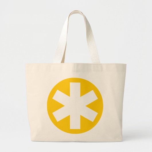 Grand Tote Bag Asterisk - Ambre (Devant)