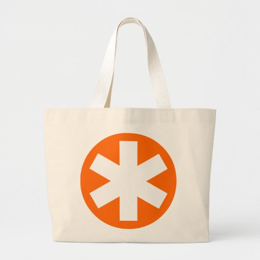 Grand Tote Bag Asterisk - Orange (Devant)