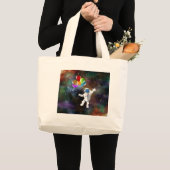 Grand Tote Bag Astronaut avec ballons (Devant (produit))