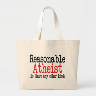 Grand Tote Bag Athéiste raisonnable