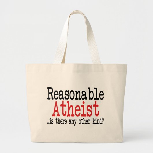 Grand Tote Bag Athéiste raisonnable (Devant)