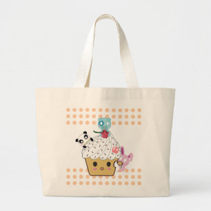 Grand Tote Bag Attaque de petit gâteau ! (>_<)