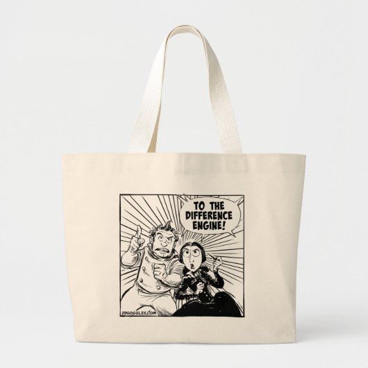 Grand Tote Bag Au panneau de moteur de différence (Devant)