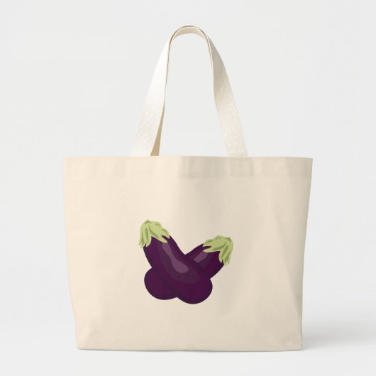 Grand Tote Bag Aubergine (Devant)
