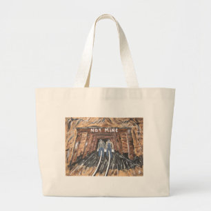 Grand Tote Bag Aucun Windows vers le bas là