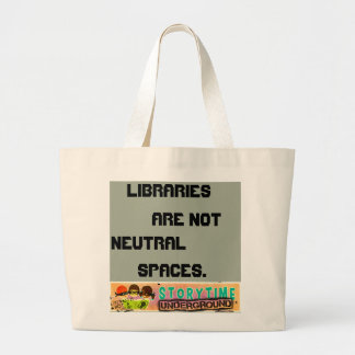 Grand Tote Bag Aucunes bibliothèques neutres fourre-tout