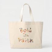 Grand Tote Bag Audace Dans La Foi (Devant)