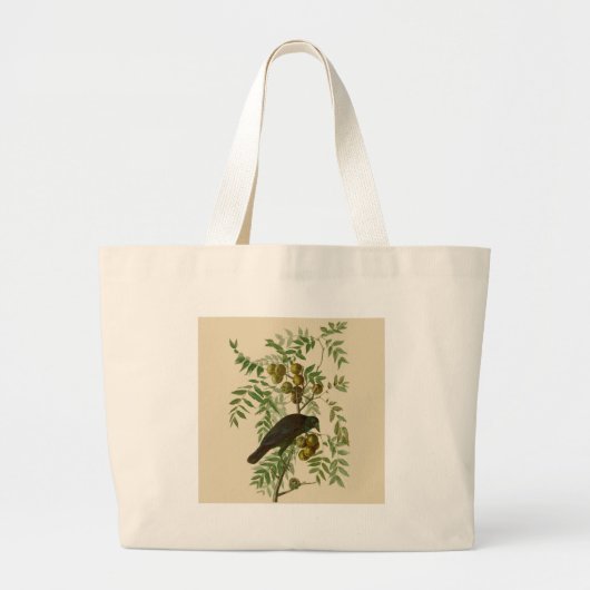 Grand Tote Bag Audubon American Crow Black Bird (Devant)