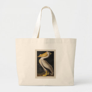 Grand Tote Bag Audubon White Pelican Bird Amérique