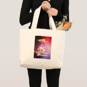 GRAND TOTE BAG AUJOURD'HUI EST MON ANNIVERSAIRE (Devant (produit))