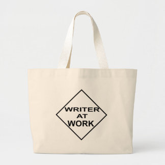 Grand Tote Bag Auteur au travail - cadeau pour des auteurs