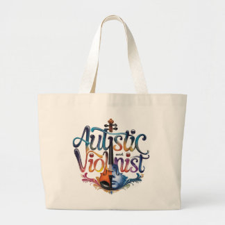 Grand Tote Bag autistic and violinist