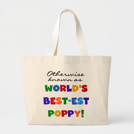 Grand Tote Bag Autres Meilleurs Tshirts et cadeaux Poppy (Devant)