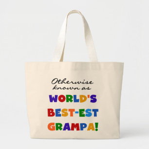 Grand Tote Bag Autres sous le nom de Meilleurs T-shirts Grampa