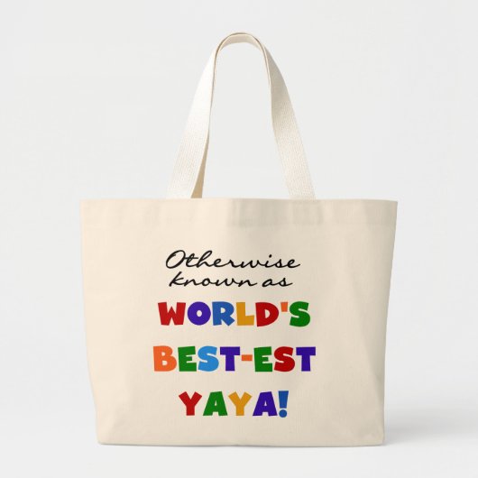 Grand Tote Bag Autres T-shirts et cadeaux Yaya les plus connus (Devant)