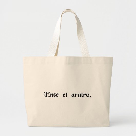 Grand Tote Bag Avec l'épée et la charrue (Devant)